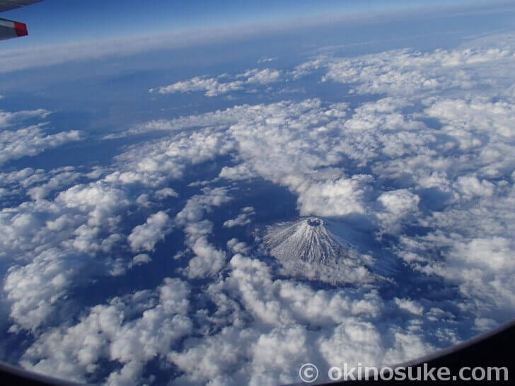 チャイナエアライン　富士山